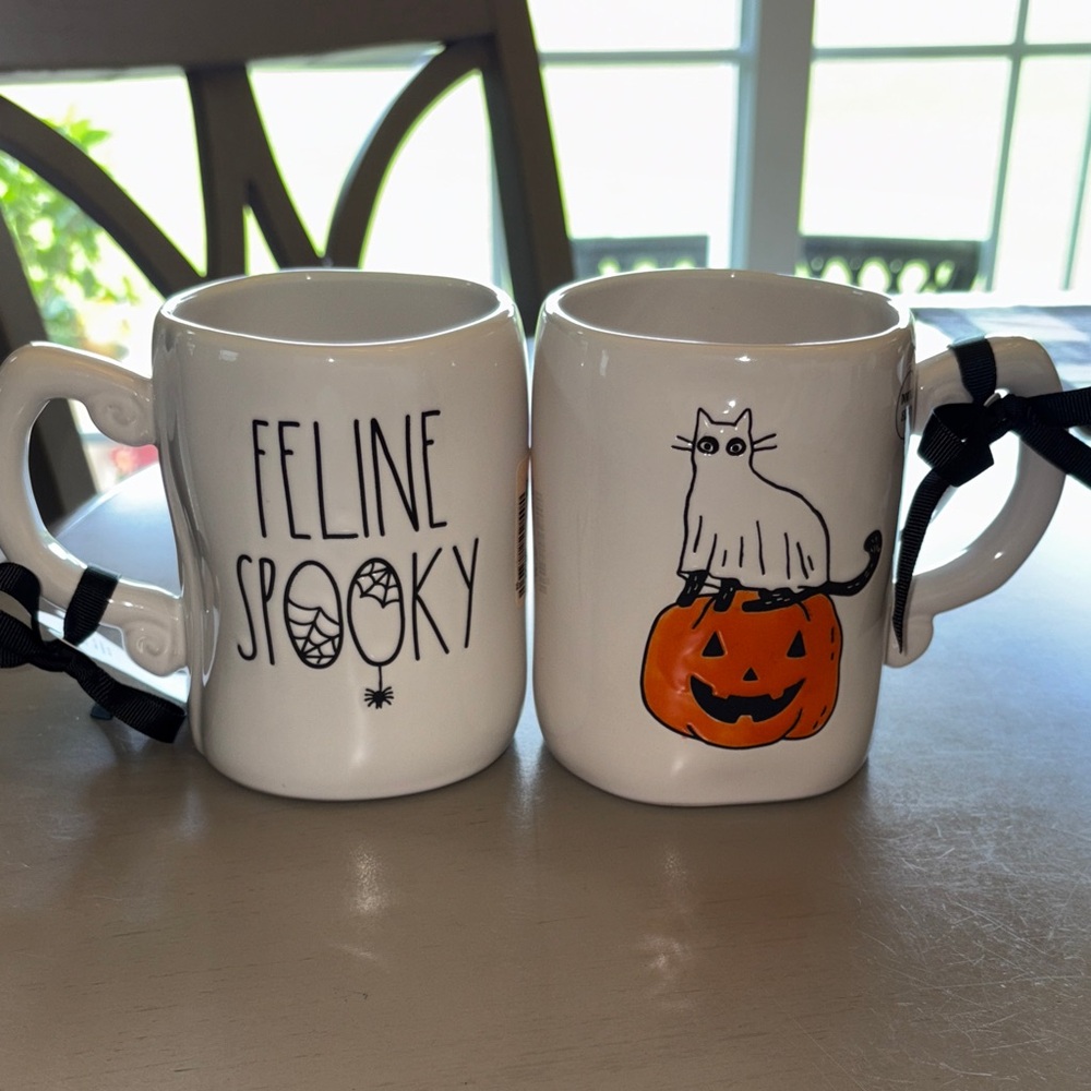 Rae Dunn Feline Spooky Halloween Mug